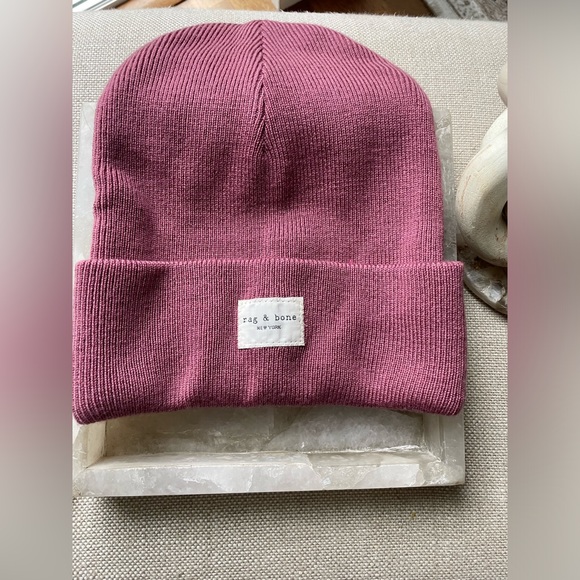 Rag & bone beanie New Never Worn Color: Rose Pink - Picture 2 of 2